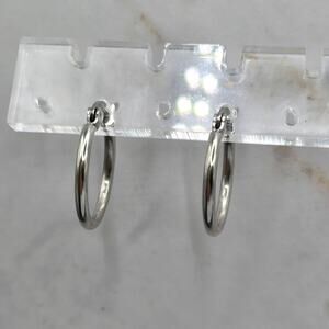 Elegant Silver Hoop Earrings